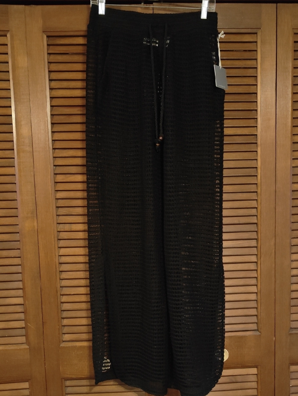 NWT Haute Hippie Black Crochet Pants